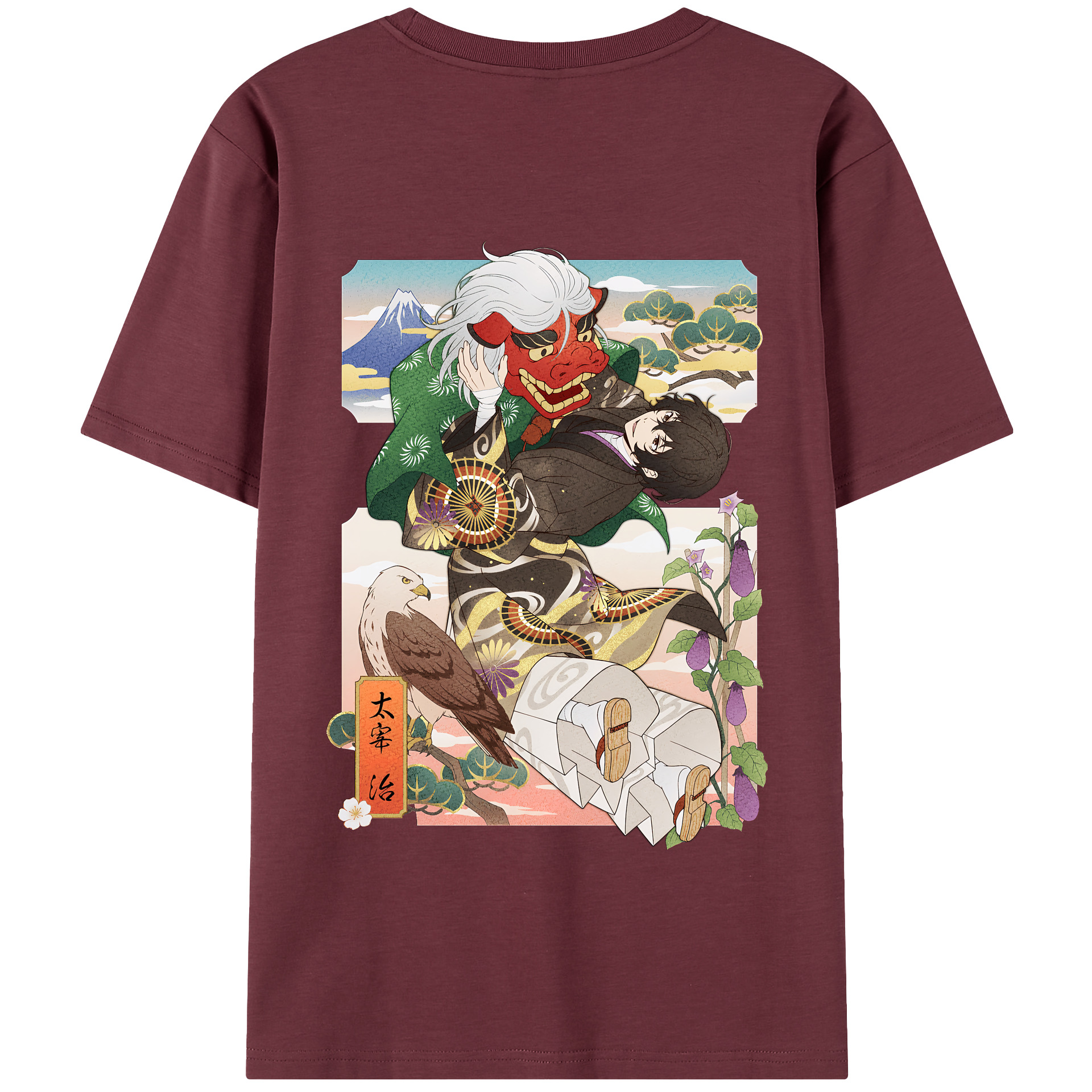（画像用） 文豪ストレイドッグス Bungo Stray Dogs 綿100％半袖Tシャツ（背面プリント）